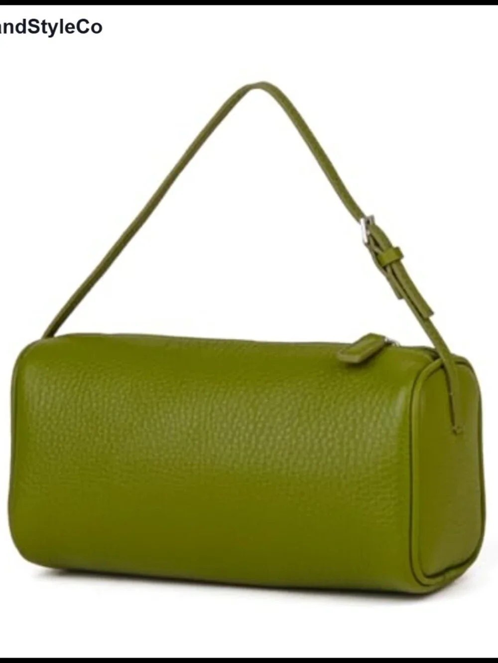 Full-Grained Leather Crossbody Hobo Bag with Adjustable Strap Small